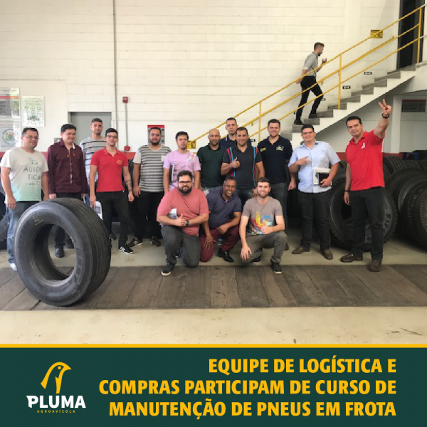 Equipe de Logística e Compras participam de curso de manutenção de pneus em frota